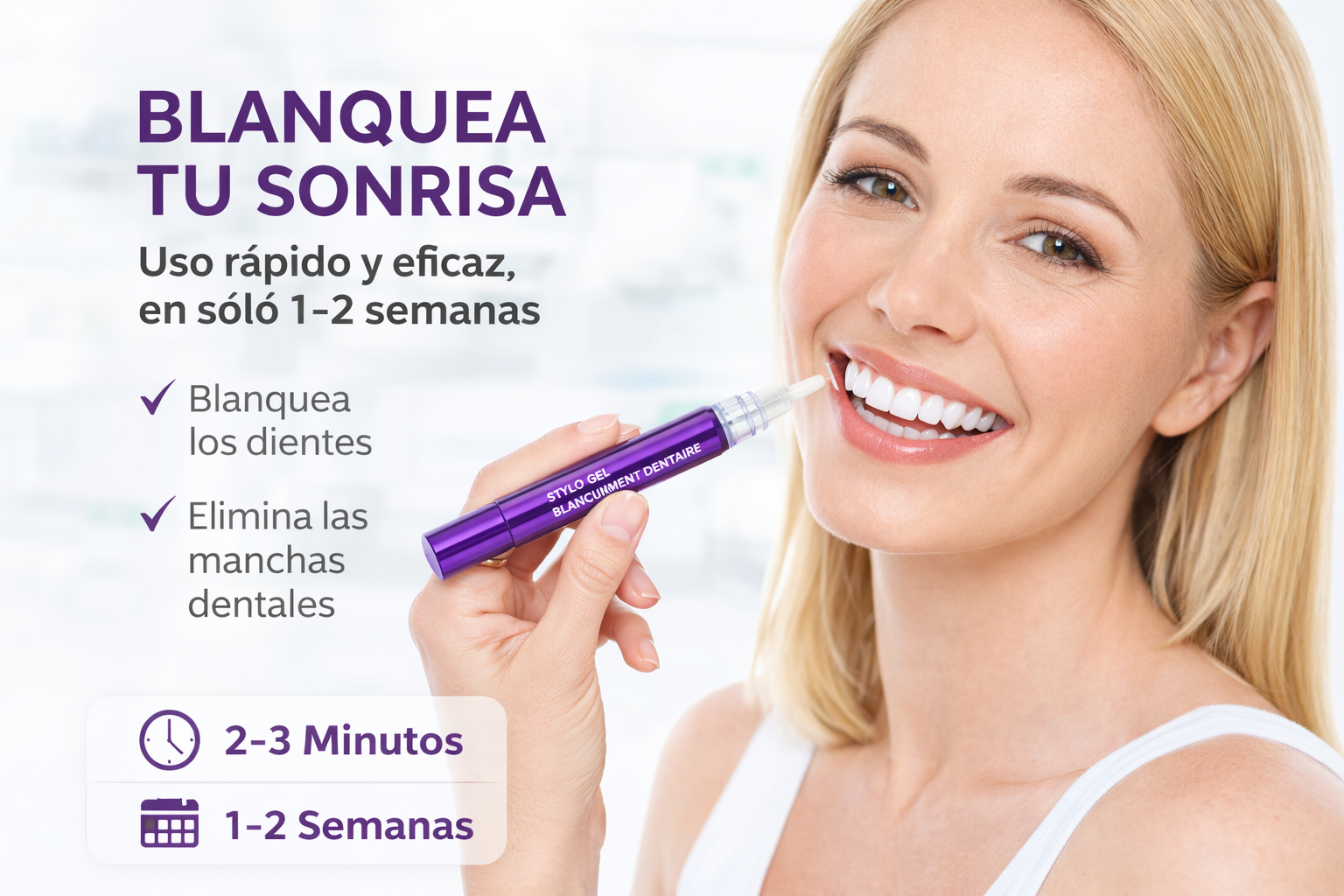 BOLÍGRAFO GEL BLANQUEADOR DENTAL